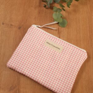 Carterita Vichy Mini Rosa mediana