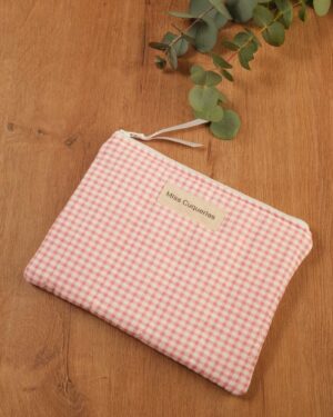 Carterita Vichy Mini Rosa mediana