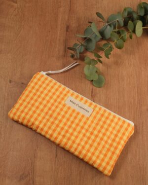 Carterita grande Vichy Naranja