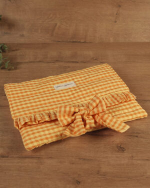Funda Libro Vichy Naranja