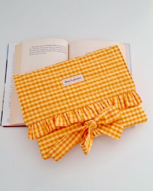 Funda Libro Vichy Naranja