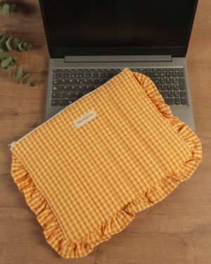 Funda Portátil Vichy Naranja