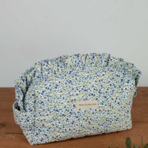 Neceser artesanal celeste efecto nube