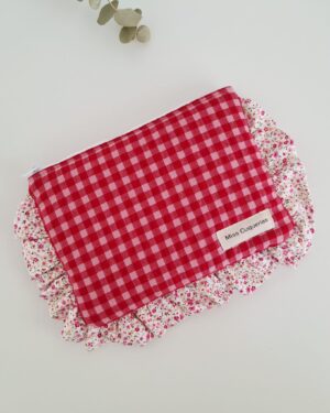 Funda Ebook Vichy Cereza con Volante Rosita